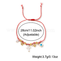 Verstellbare Armbänder aus Messinggliedern und -anhängern&nbsp;CW8626