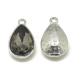 Legierung Glas Anhänger / charms&nbsp;PALLOY-T028-7x10mm-03