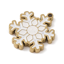 Weihnachtsthema Ionenbeschichtung (IP) 304 Edelstahl Emaille Charms&nbsp;X1-STAS-Z083-08G-07