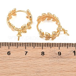 Risultati dell'orecchino a cerchio in zirconi cubici in micro zirconi di ottone&nbsp;KK-CBA2DE6-19G