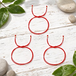 Geflochtene rote Polyesterkordel&nbsp;NH0424-1