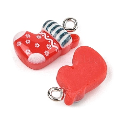 Pendentifs en résine opaque sur le thème de noël&nbsp;RESI-S08-01B