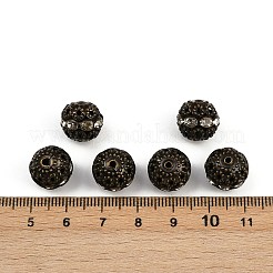 Messing Legierung Strass Perlen&nbsp;RB-A011-12mm-01AB-NF