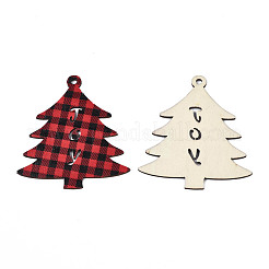 Weihnachtsthema einseitig bedruckte große Holzanhänger&nbsp;WOOD-N005-59
