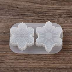 Stampi per candele in silicone fai-da-te a forma di fiocco di neve a tema natalizio&nbsp;SIMO-P010-B01