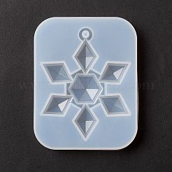 Thème de noël bricolage pendentif flocon de neige moules en silicone&nbsp;DIY-F114-27