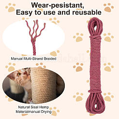 Cordon de jute rond torsadé de 50 m&nbsp;OCOR-WH20006-14A