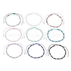 Braccialetti di perline intrecciate con pietre preziose naturali e sintetiche per le donne&nbsp;BJEW-JB13434