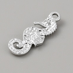 Alliage avec strass en cristal et pendentifs en émail noir&nbsp;FIND-WH0126-176D-P