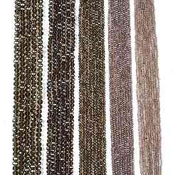 Chapelets de perles en verre électroplaqué&nbsp;EGLA-A044-T1mm-A16