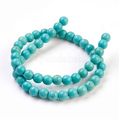 Chapelets de perles en turquoise synthétique&nbsp;TURQ-G106-8mm-02D