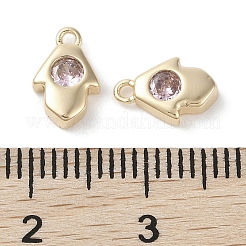 Adornos de latón micropavé de circonia cúbica&nbsp;KK-G491-27G-03