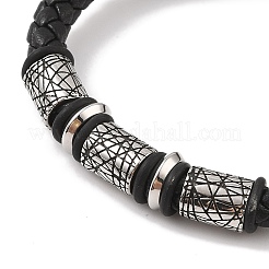 Geflochtene Armbänder aus Mikrofaser-Lederband&nbsp;BJEW-B096-18A