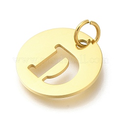Placcatura ionica (ip) ciondoli in acciaio inossidabile 304&nbsp;STAS-M074-01G-D