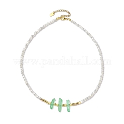 Collares con cuentas de perlas de imitación de plástico abs&nbsp;NJEW-JN04859-02
