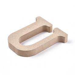 Carta de rodajas de madera sin terminar&nbsp;DIY-WH0162-62U