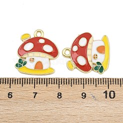 Emaille-Anhänger aus Legierung mit Thanksgiving-Motiv&nbsp;FIND-I065-04C-G