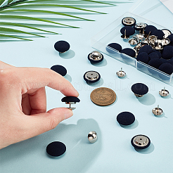32 ensemble de boutons à ongles en tissu&nbsp;DIY-BC0012-17A