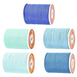 5 rouleau de cordon rond en polyester ciré 5 couleurs&nbsp;YC-FS0001-02C