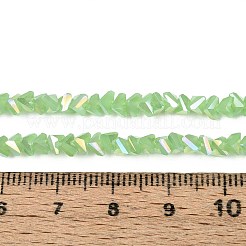 Chapelets de perles en verre d'imitation jade électrolytique&nbsp;LS-GLAA-N023-4mm-34