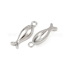 Pendentifs avec zircon cubiques à micro-pavés en laiton&nbsp;KK-G535-05C-P