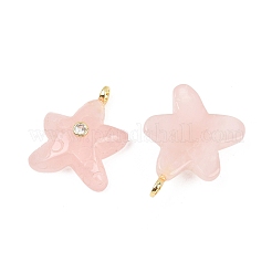 Natürlichen Rosenquarz Anhänger&nbsp;G-H353-01G-07