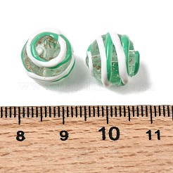 Handgefertigte Glasperlen aus Sandemaille&nbsp;LAMP-B035-03B