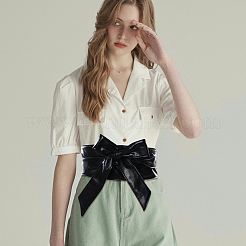 Ceinture en cuir PU avec nœud papillon&nbsp;AJEW-WH20033-042A