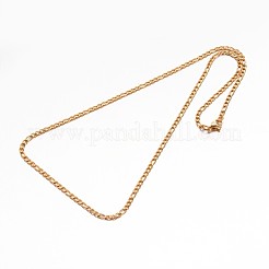 Collane a catena figaro madre-figlio in acciaio inossidabile 304&nbsp;NJEW-E026-10G