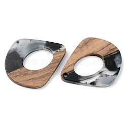 Pendentifs en résine transparente et bois de noyer&nbsp;RESI-S389-016A-A02
