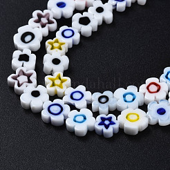 Millefiori a mano fili di perline di vetro&nbsp;LAMP-J035-8mm-38