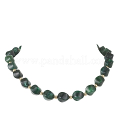 Colliers torsadés en acrylique bicolore&nbsp;NJEW-JN05840-02