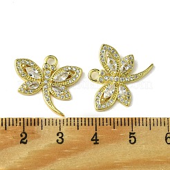 Pendenti ecologici in ottone con micro pavé di zirconi&nbsp;KK-A204-08G