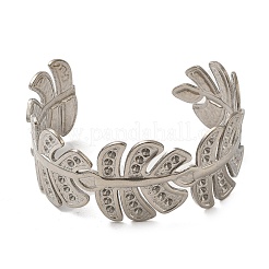 Bracelet manchette en acier inoxydable 304 résistant au ternissement&nbsp;AJEW-Z009-06A-P