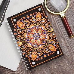Diy mandala thema spiral notizbuch diamant malerei kits&nbsp;DIAM-PW0004-109