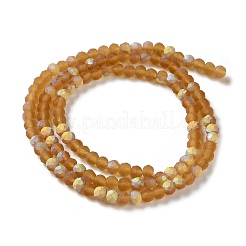 Chapelets de perles en verre imitation jade&nbsp;EGLA-A034-T3mm-MB04