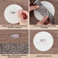10 rotolo di adesivi per nail art a forma di animali domestici&nbsp;MRMJ-SP0001-47B