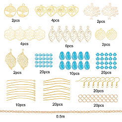 143 kit de fabrication de boucles d'oreilles sur le thème de l'arbre de vie&nbsp;DIY-SC0015-93