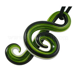 Handgedrehten lampwork Glas große Anhänger&nbsp;X-SLSP036J