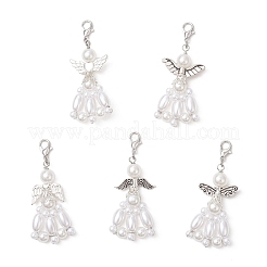 Décorations suspendues en plastique ABS imitation perle&nbsp;HJEW-JM03635