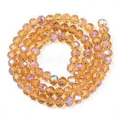 Chapelets de perles en verre électroplaqué&nbsp;EGLA-A034-T1mm-L23