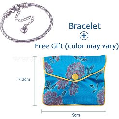 304 bracciali a catena a serpente europei in acciaio inossidabile&nbsp;STAS-PH0006-03B
