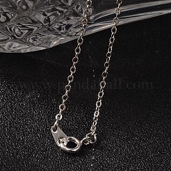 Teardrop ab couleur plaqué colliers pendentif en verre galvanisé&nbsp;NJEW-JN01492