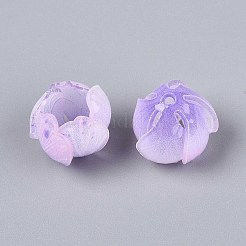 Blumen-Acrylperlenkappen&nbsp;SACR-T017-49F