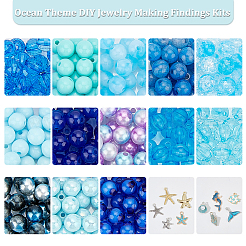 Kit di accessori per la creazione di gioielli fai da te a tema oceano&nbsp;DIY-PH0013-52