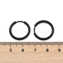 202 Creolen aus Edelstahl&nbsp;EJEW-F111A-19mm-EB