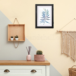 Scatola portaoggetti per pittura a olio in legno cornice per foto con copertina ribaltabile per bambini&nbsp;AJEW-WH0347-04C