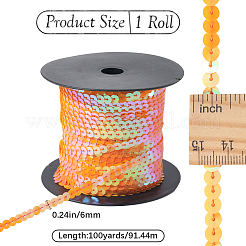1 rollo de cadena de lentejuelas/paillettes de plástico&nbsp;FIND-CY0001-14A