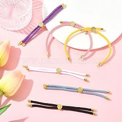 6 Stück 6 Farben Nylonschnüre Armbandzubehör passend für Verbindungsanhänger&nbsp;AJEW-FS0001-39