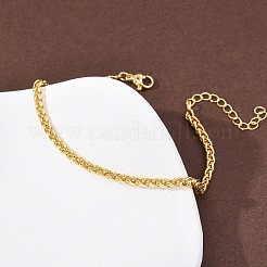Messing-Weizenkettenarmbänder für Damen&nbsp;BJEW-C140-03G